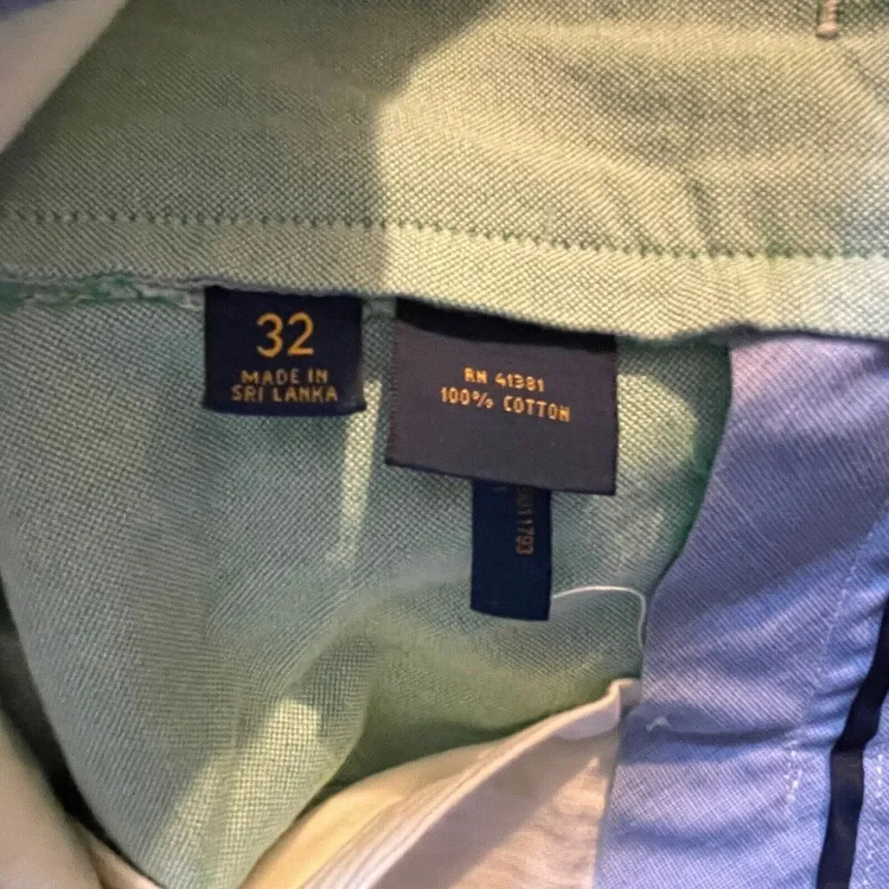 Polo Ralph Lauren Shorts Golf Classic Fit Casual‎ Light Green Mens 32 New